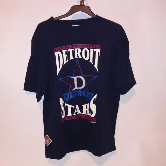 The Negro Leagues Baseball T Shirt Mens XL Detroit Stars Vintage